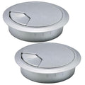 2 Pcs Desk Grommet 3-1/8" / 80 mm, Desk Cord Hole Cover, Cable Grommet ABS by EASYEAH