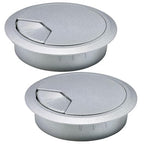 2 Pcs Desk Grommet 3-1/8" / 80 mm, Desk Cord Hole Cover, Cable Grommet ABS by EASYEAH
