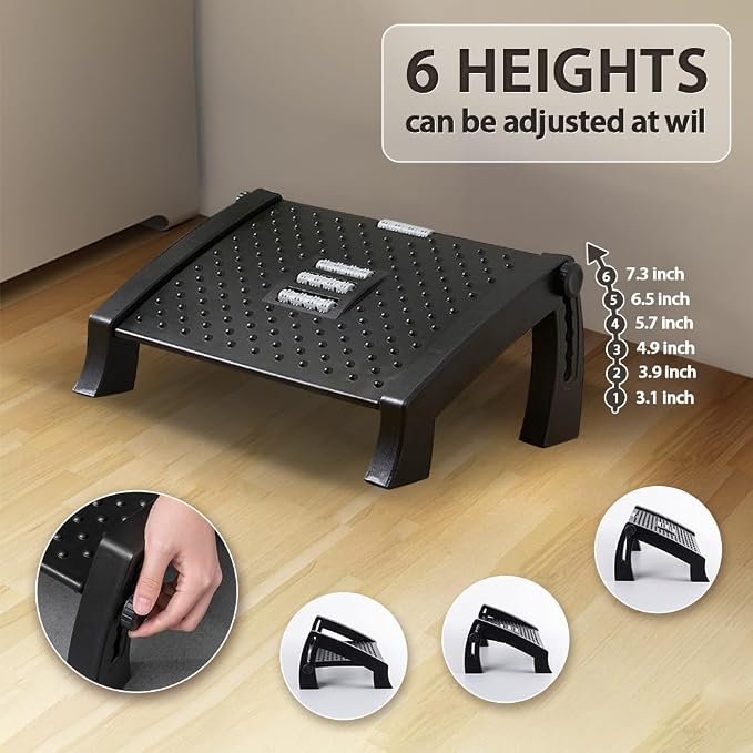 Foot Rest, Six Heights Adjustable Foot Rest - Image 2