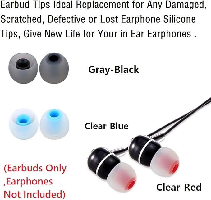 9 Pairs Earbuds Replacement Tips SML, Soft Comfortable Silicone Earbud Tips Fit - Image 5