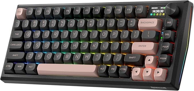 Redragon K720 Wireless CNC Gasket Gaming Keyboard w/Hype Screen & Knob by REDRAGON