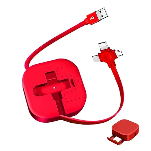 Three in One Charging Cable Cord. 3 in 1 Charging Cable Retractable. Compatible by Gartmost