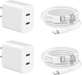 Charger for iPhone 16 15, Fast Dual Port USB C Charger Block, Double Type C by SpeedScope