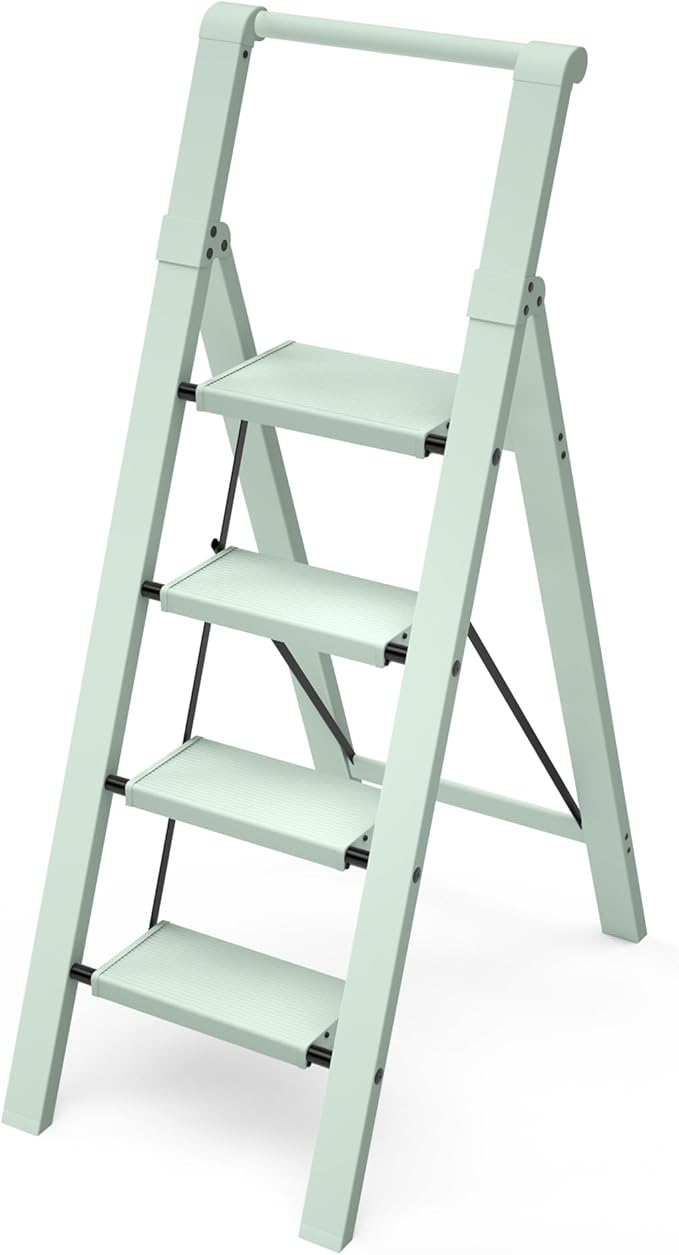 Taranta 4 Step Ladder, Lightweight Aluminum Step Stool by TARANTA