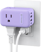 TROND Multi Plug Wall Outlet, 3 AC Outlet Extender by TRONDOfficial