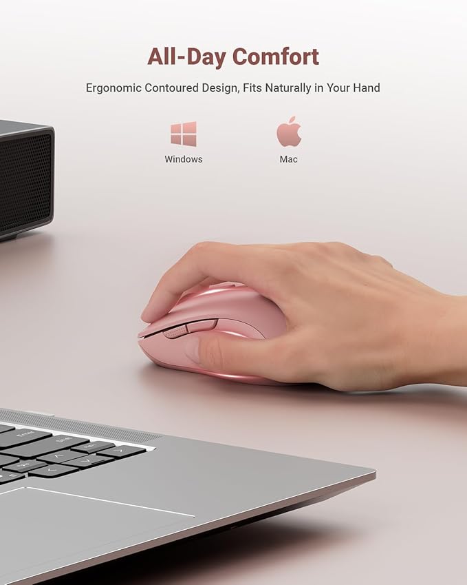 wegear USB Wireless Mouse for Laptop PC Mac, 2.4GHz Cordless Mouse - Image 6