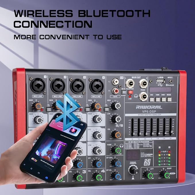 6 Channel Audio Interface DJ Mixer - Image 6
