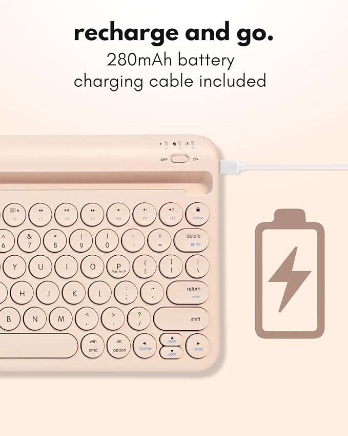 Macally Bluetooth Keyboard for Tablet | Wireless Keyboard for iPad mini/Pro/Air - Image 6