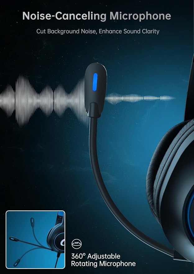 CM7002 Gaming Headset for PS5, Xbox Series, Surround Sound RGB Gaming Headphones - Image 5