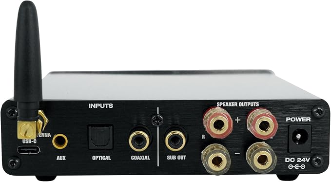 Rockville BLUDAC2S 150W Hi-Res 192K Amplifier Bluetooth Receiver w/USB - Image 4