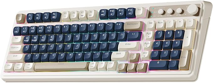 AULA 99 Key Keyboard, Wireless Gaming Keyboard Bluetooth Computer Keyboards by AULA