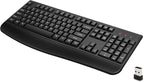 Wireless Keyboard, 2.4G Full-Sized Ergonomic Wireless Computer Keyboard by QUASIO