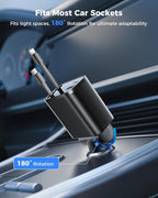 Retractable Car Charger, SUPERONE 69W Car Phone Charger - Image 8