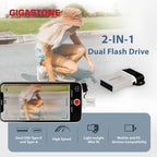 GIGASTONE 256GB Nano Luxus Dual Drive, Z50 USB 3.2 Gen 1, 2-in-1 USB-A & Type-C - Image 4