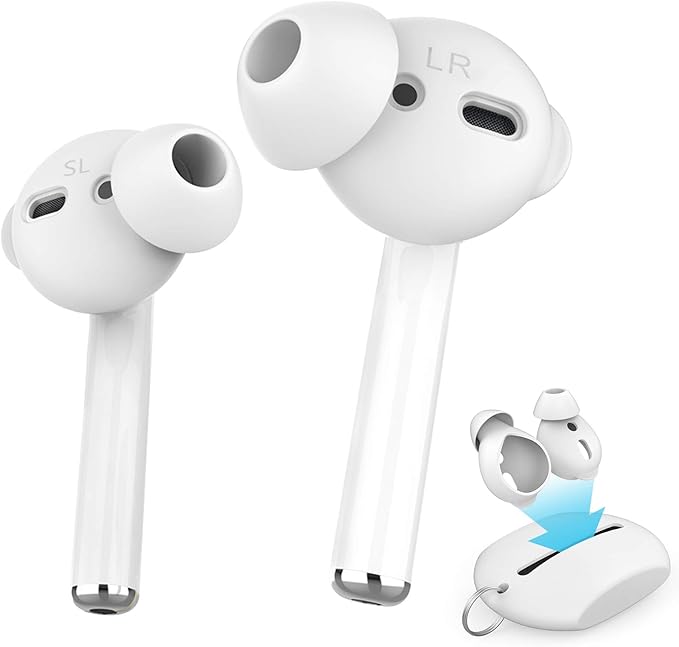 AhaStyle 4 Pairs AirPods Ear Tips Silicone Earbuds Cover Compatible by AHASTYLE