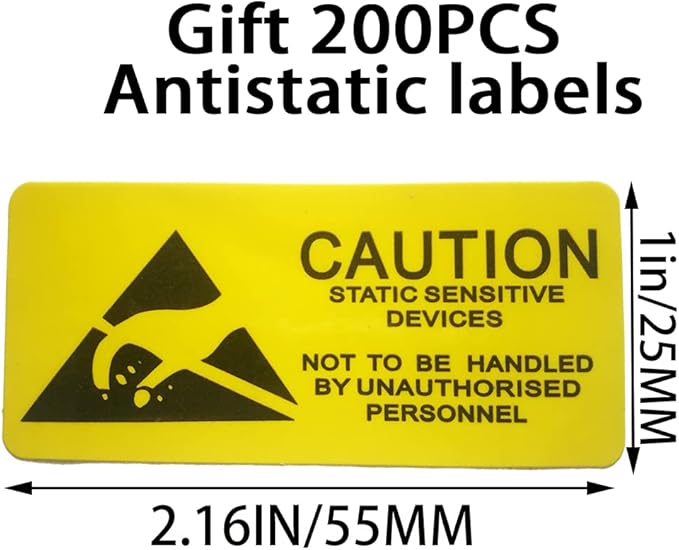 200pcs Anti Static Bags, ESD Bags 3.93X5.9in/10X15cm Resealable - Image 7
