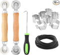 Window Screen Repair Kit, Steel/Nylon Roller Tool by HOJLKLD