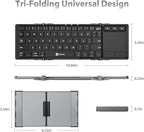 iClever Foldable Keyboard, BK08 Bluetooth Keyboard - Image 5
