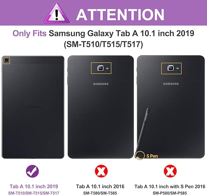 BRAECN Case for Samsung Galaxy Tab A 10.1 2019，Shockproof Protective Case - Image 2