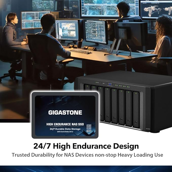 Gigastone 2TB NAS SSD Drive 24/7 Durable TLC High Endurance RAID Data Storage - Image 3