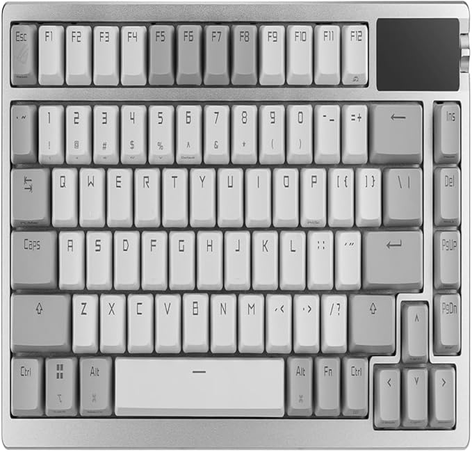 ASUS ROG Azoth 75% Wireless DIY Custom Gaming Keyboard, OLED Display, - Image 9