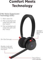 Lenovo Wireless VoIP Headset Teams Certified, Noise-Canceling Mic, USB-A - Image 3