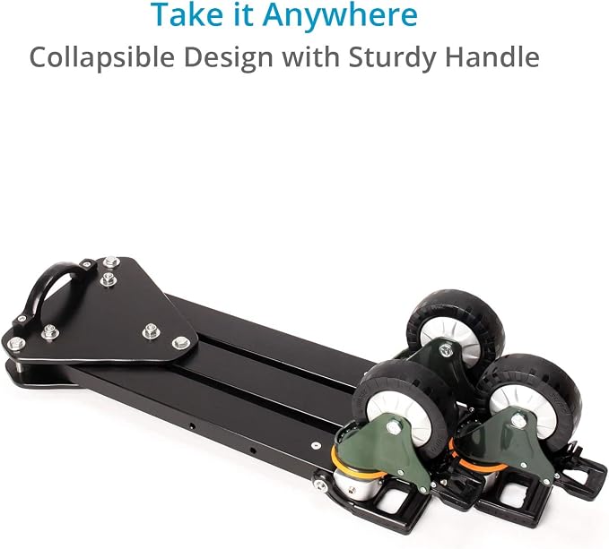 PROAIM Lineo Portable Video Camera Floor Dolly. Heavy-Duty Professional Studio - Image 5