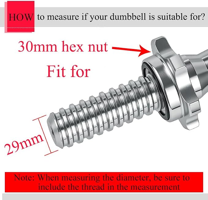 Lamoutor 2Pcs Anti-Slip Hex Nut Collar Screw - Image 2