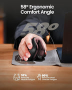 ProtoArc Ergonomic Vertical Mouse, EM11 NL Rechargeable Wireless Mouse Bluetooth - Image 7