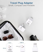 2 Pack Italy Travel Plug Adapter, Type L Italy Power Adapter - Image 5