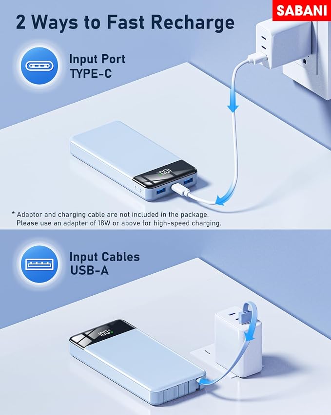 SABANI Portable Charger 35000mAh Power Bank - Image 6