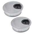 2 Pcs Desk Grommet 2" / 50 mm, Desk Cord Hole Cover, Cable Grommet Metal Zinc by EASYEAH