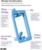 VCE Low Voltage Mounting Bracket Single Gang Wall Plate, Flush Low Voltage Box - Image 7