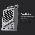ULANZI Camera Cooling Fan Silver New, Spring Telescopic Mounting Adjustable - Image 5