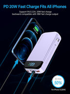 Portable Charger 32000mAh, 22.5W QC 3.0 PD 20W Smart LED Display Fast Charging - Image 5