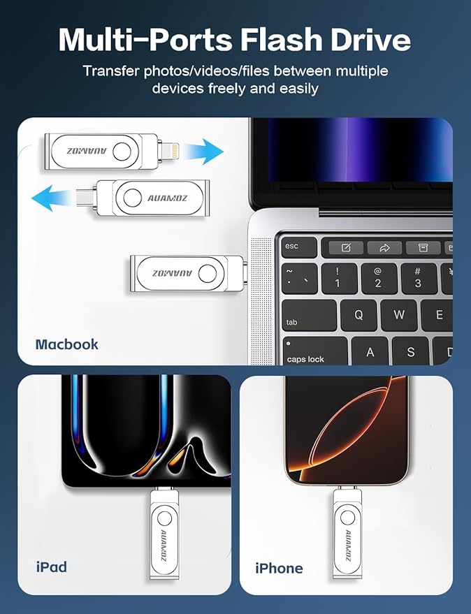 512GB Flash Drive Intended for iPhone, Memory Stick Storage Files Photos Videos - Image 2