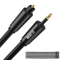 Elecan Mini Toslink to Toslink Digital Optical S/PDIF Audio Cable 35 Ft by Elecan