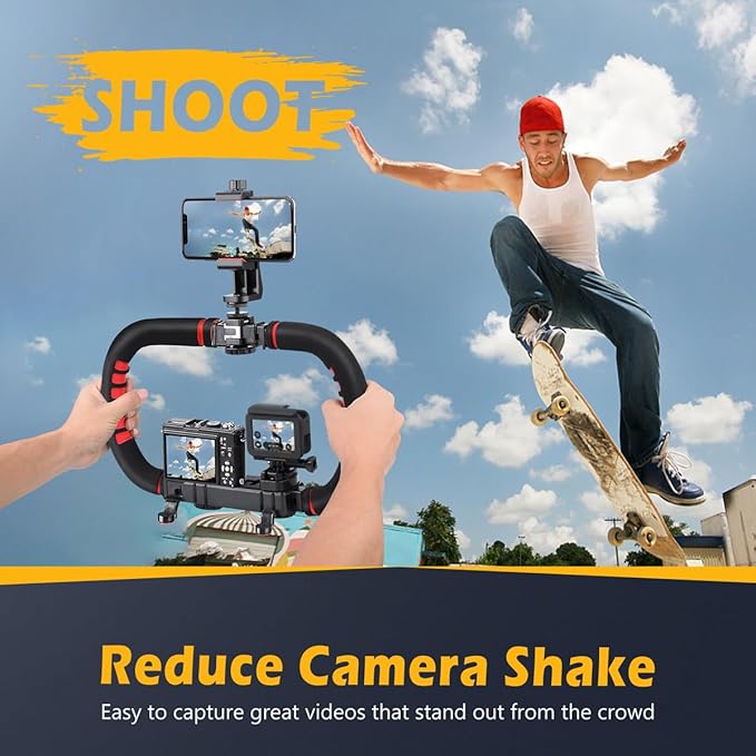 Camera Smartphone Stabilizer, Handheld Video Rig Grip - Image 3