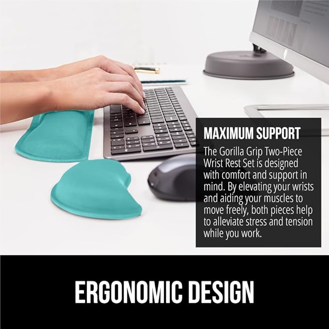 GORILLA GRIP Silky Gel Memory Foam Wrist Rest - Image 4