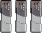 PNY 256GB Turbo Attaché 3 USB 3.0 Flash Drive 3-Pack – Grey, P-FD256X3TBOP-MP - Image 4
