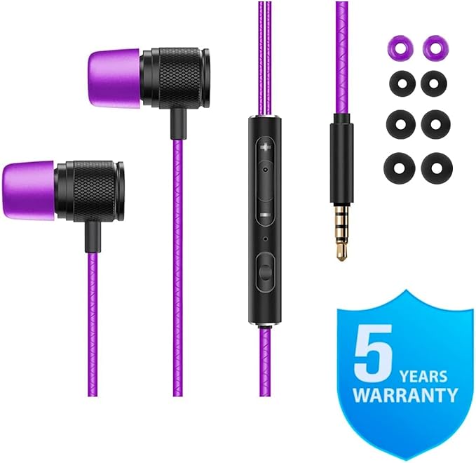 LUDOS Ultra Wired Earbuds in-Ear Headphones, 5 Years Warranty, Earphones - Image 6