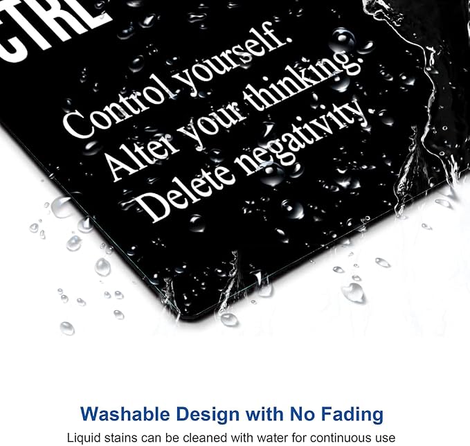 Motivational Mouse Pad, Square Mouse Mat Waterproof Mousepad Non-Slip Rubber - Image 4