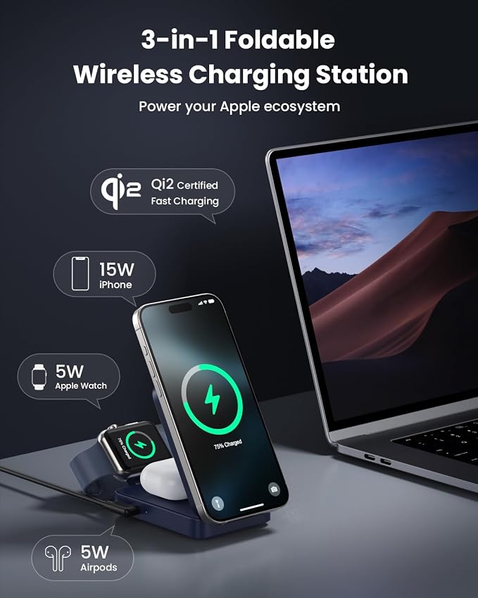 3-in-1 Wireless Charger Charging Station - Image 2