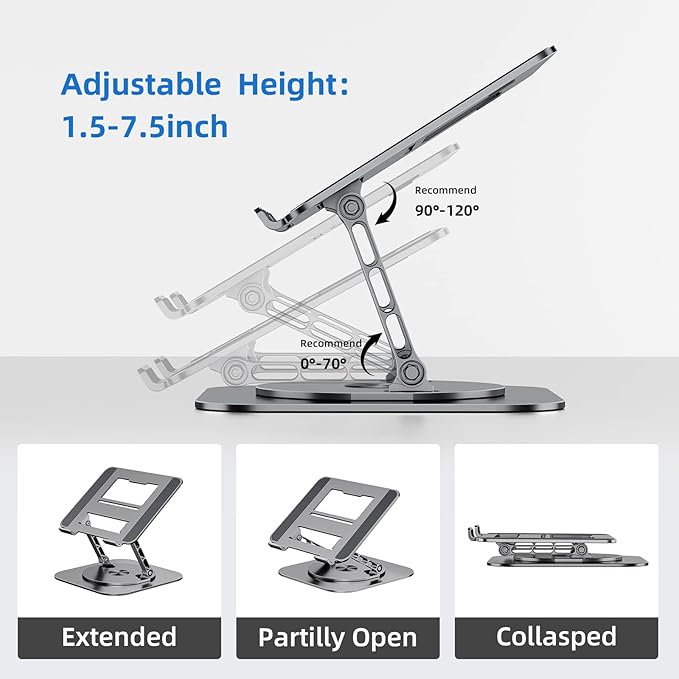 Laptop Stand for Desk, Ergonomic Laptop Riser - Image 3