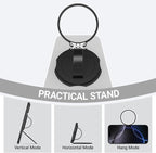Grat 3 Upgraded Magnetic Phone Grip Stand, 360° Rotatable Silicone Strap Phone - Image 4