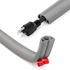 5ft Cord Cover Floor for Extension Cords, Self-Adhesive Floor Cable Cover to by ZhiYo