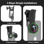 200° Fisheye Lens with 17mm Thread Universal Phone Lens Clip - Image 6