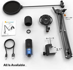FIFINE USB Recording PC Microphone Kit, Computer Condenser Cardioid Mic on Mac - Image 7