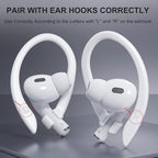 2 Pairs AirPods Ear Hooks for AirPods Pro 2, AirPods Pro, AirPods 4, 2 & 1 - Image 4