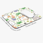 Square Mouse Pad Cute Cat, Personalized Premium-Textured Custom Mouse Mat Design - Image 2